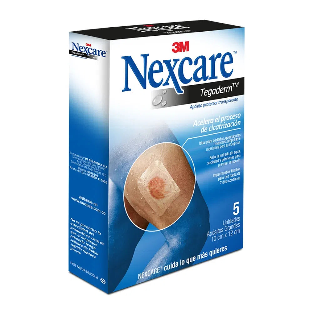 APOSITO TEGADERM NEXCARE GRANDE 10X12 CM *5 UND 3M