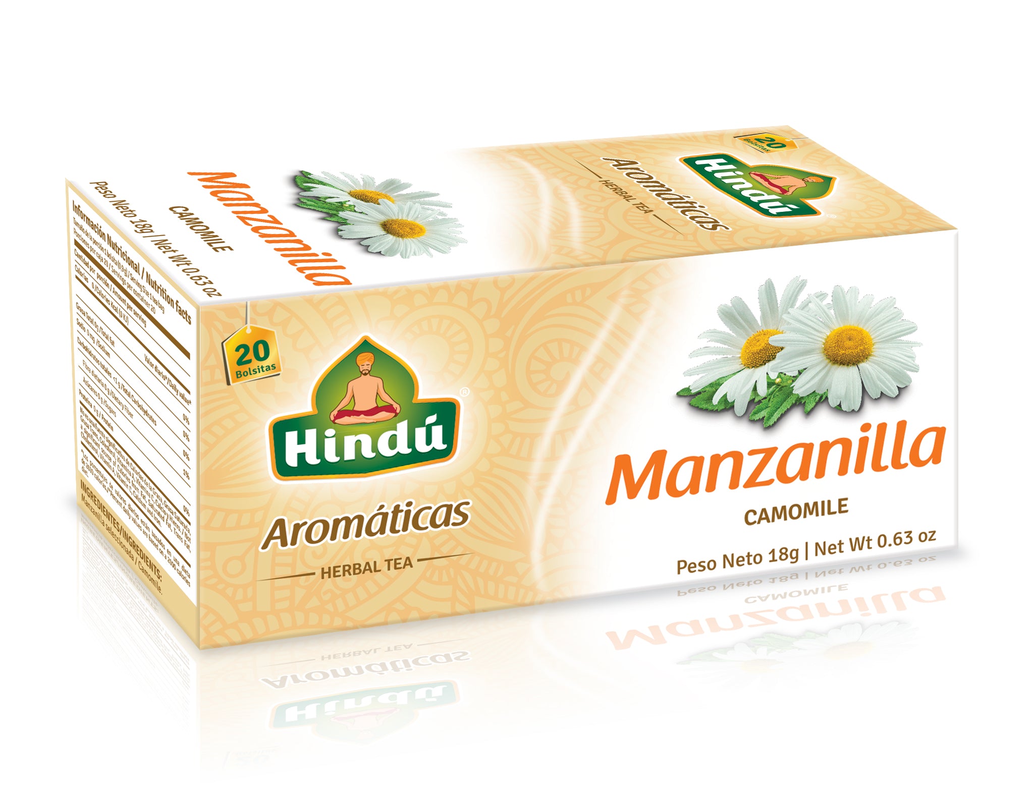 AROMATICA HINDU TRADICIONAL MANZANILLA CAJA *20 SOBRES