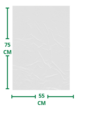 BOLSA PLASTICA BLANCA 55*75CM