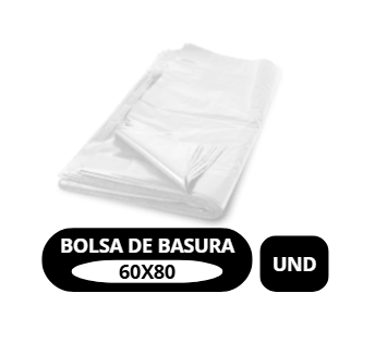 BOLSA PLASTICA BLANCA 60*80CM