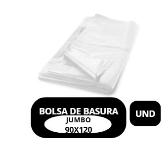 BOLSA PLASTICA BLANCA JUMBO 90*120CM