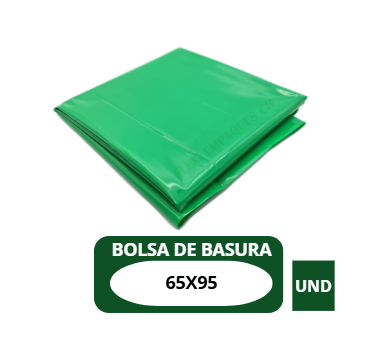 BOLSA PLASTICA VERDE 65*95CM