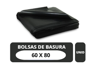 BOLSA PLASTICA NEGRA 60*80CM