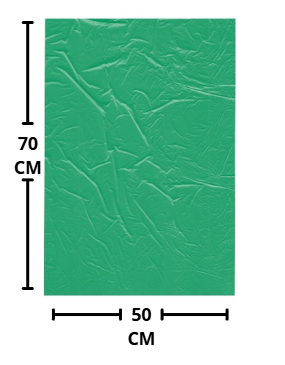 BOLSA PLASTICA VERDE 50*70CM