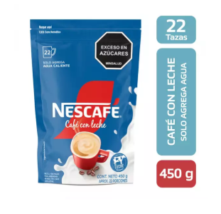 CAFÉ CON LECHE NESCAFE INSTANTANEO BOLSA *450GR