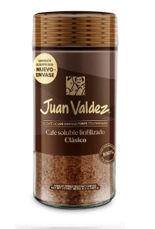 CAFÉ JUAN VALDEZ LIOFILIZADO CLASICO *190GR