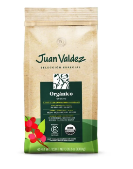CAFÉ JUAN VALDEZ ORGANICO MOLIDO *1,000GR