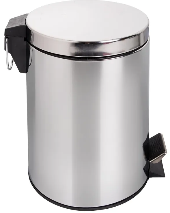 PAPELERA METALICA DE PEDAL 8LT