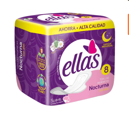 TOALLA HIGIENCA ELLA NOCTURNA PAQUETE *8UND