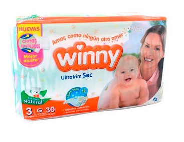PAÑAL WINNY SEC ETAPA 3 PACA *30UND