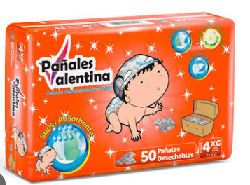 PAÑAL VALENTINA ETAPA 4 PACA *50UND