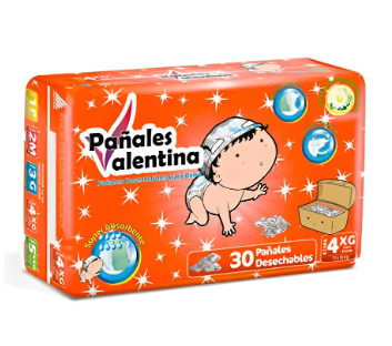 PAÑAL VALENTINA ETAPA 4 PACA *30UND