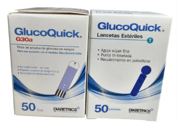 KIT 50 LANCETA + 500 TIRILLA GLUCOQUICK