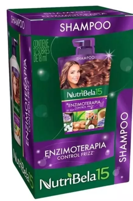 CHAMPU NUTRIBELA 18ML CAJA *12SOBRES