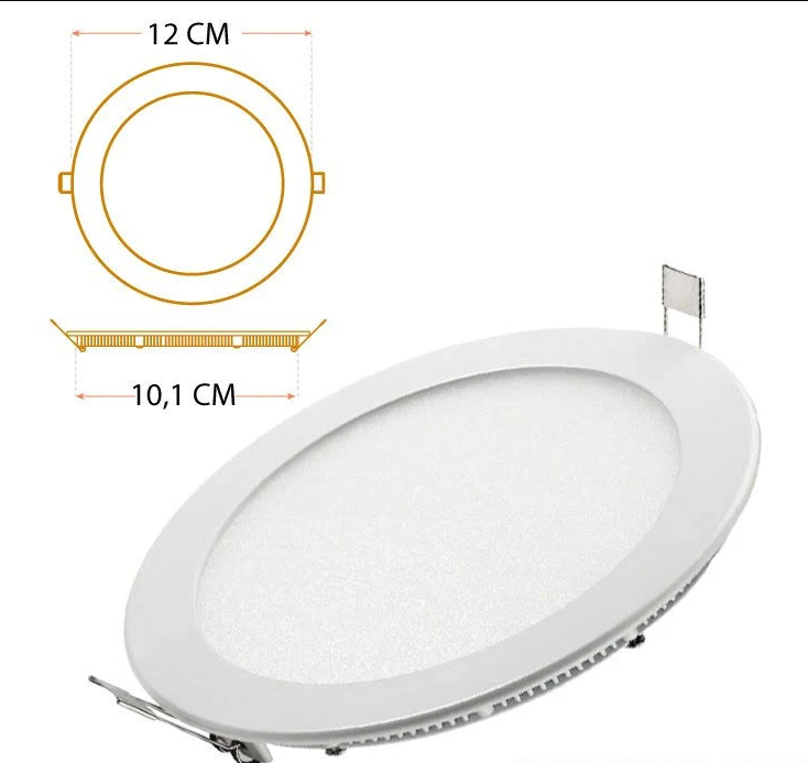 PANEL LED 6W DE INCRUSTAR LUZ BLANCA