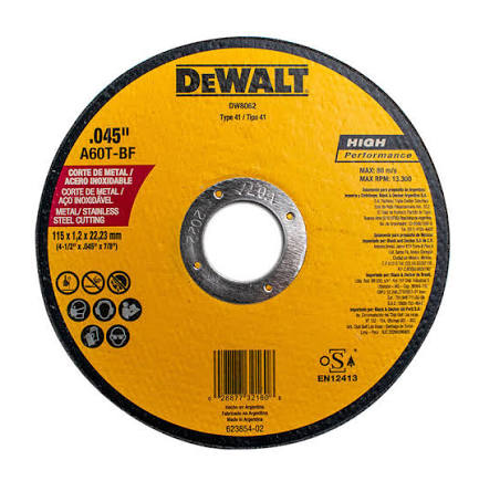 DISCO PULIDORA METAL 41/2" DEWALT
