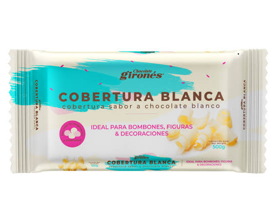 COBERTURA DE CHOCOLATE BLANCO *500GR