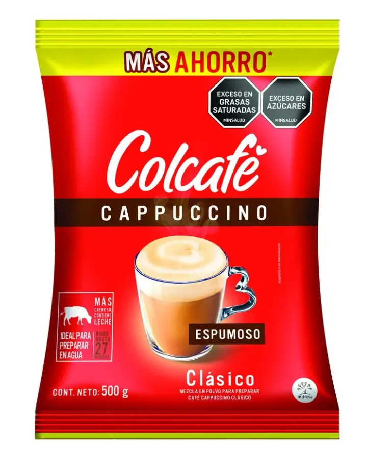 CAFE INSTANTANEO COLCAFE CAPUCCINO *500GR