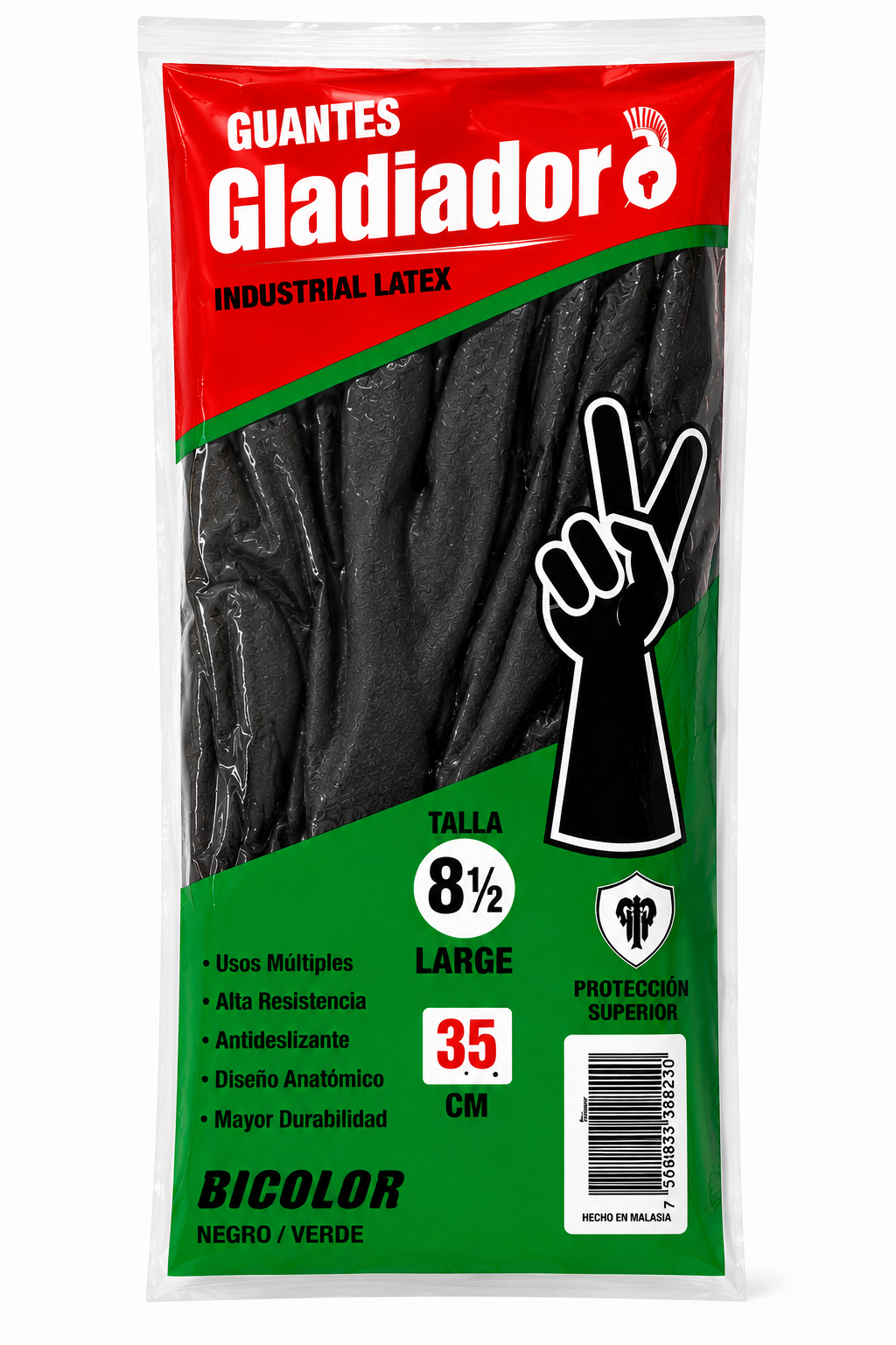 GUANTE INDUSTRIAL CALIBRE 35 TALLA 8/2