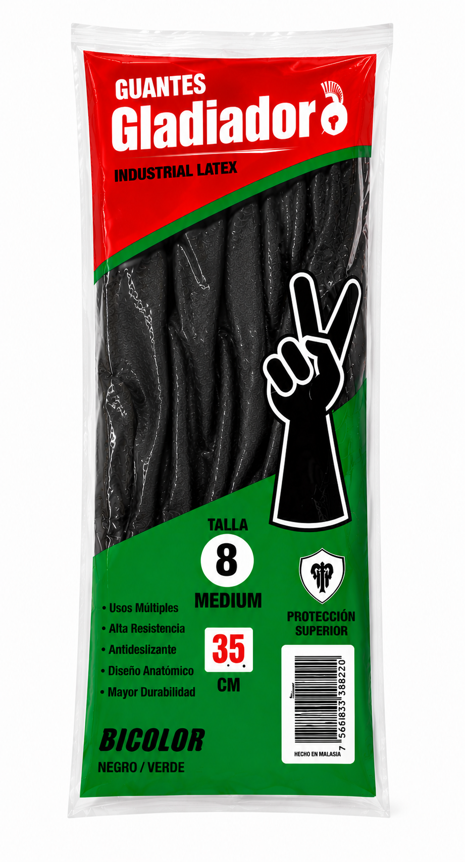 GUANTE INDUSTRIAL CALIBRE 35 TALLA 8