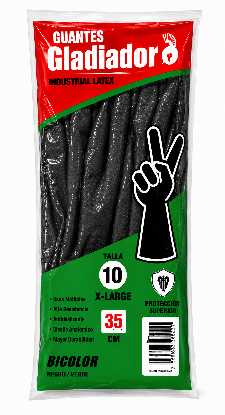 GUANTE INDUSTRIAL CALIBRE 35 TALLA 10