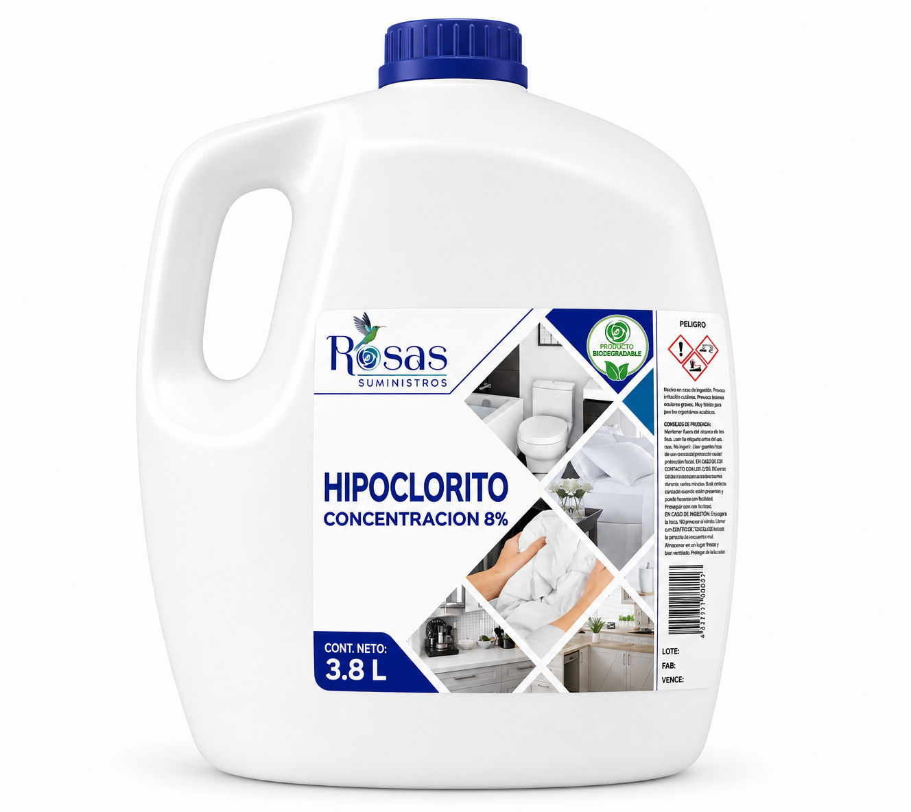 HIPOCLORITO AL 8% GALON