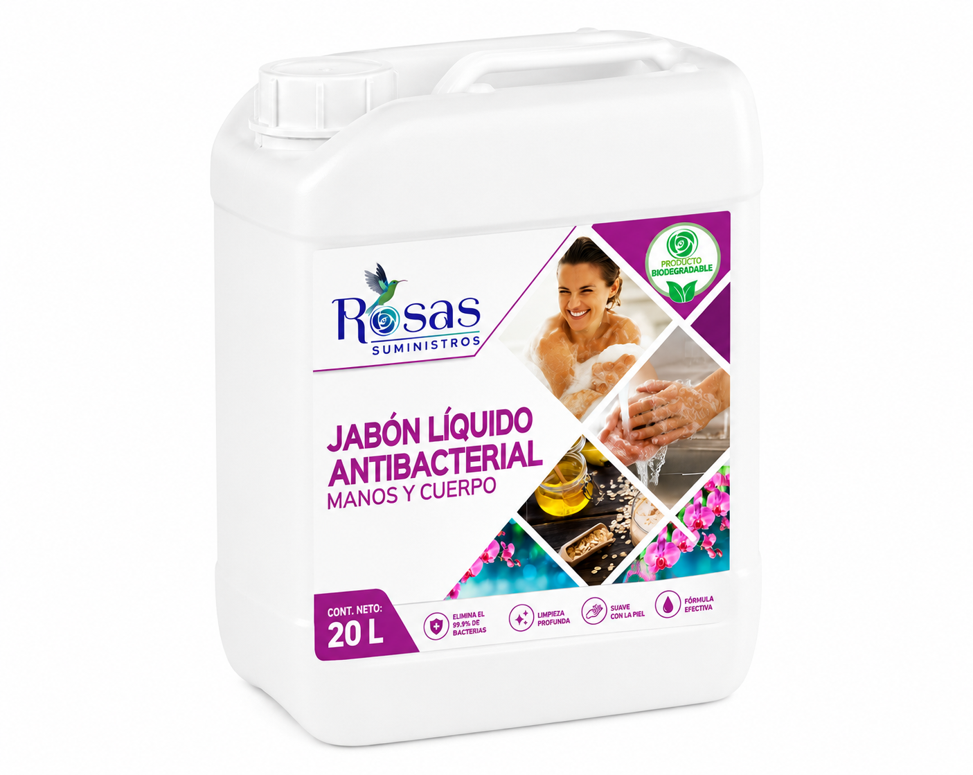 JABON LIQUIDO PARA MANOS ANTIBACTERIAL CUÑETE