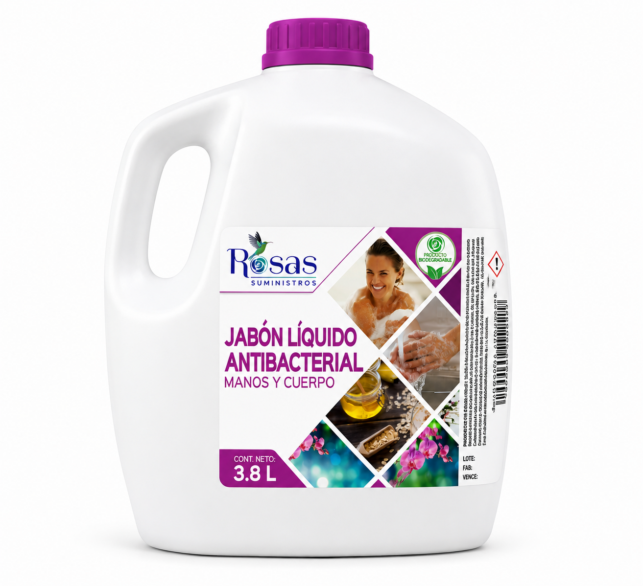 JABON LIQUIDO PARA MANOS ANTIBACTERIAL GALON