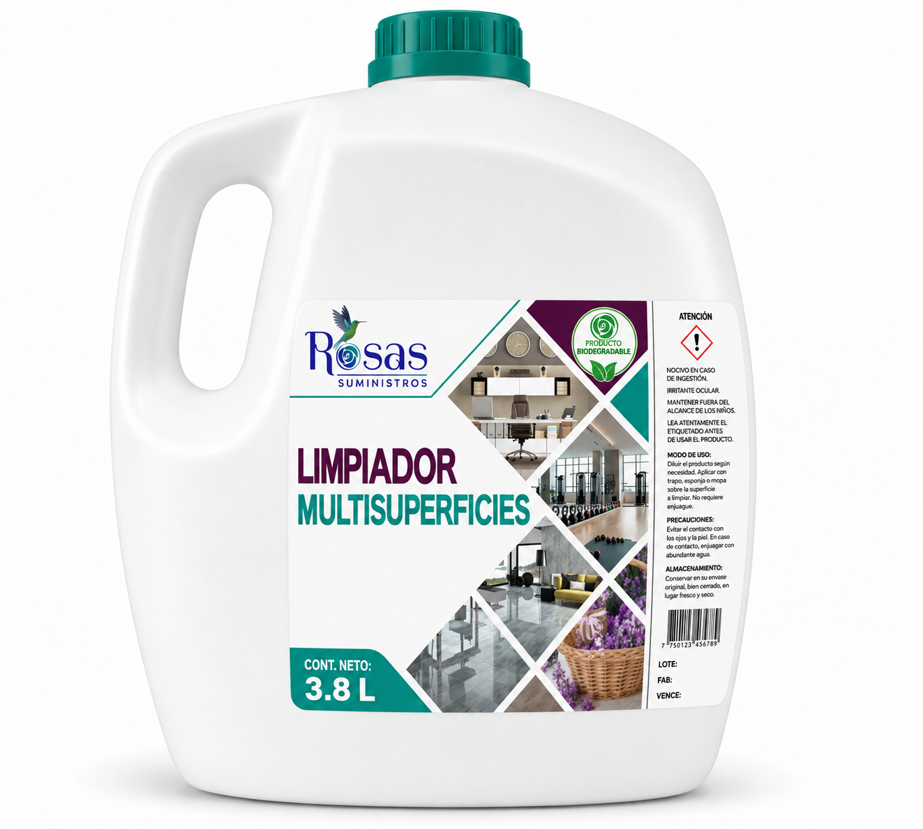 LIMPIADOR DESINFECTANTE MULTISUPERFICIES GALON