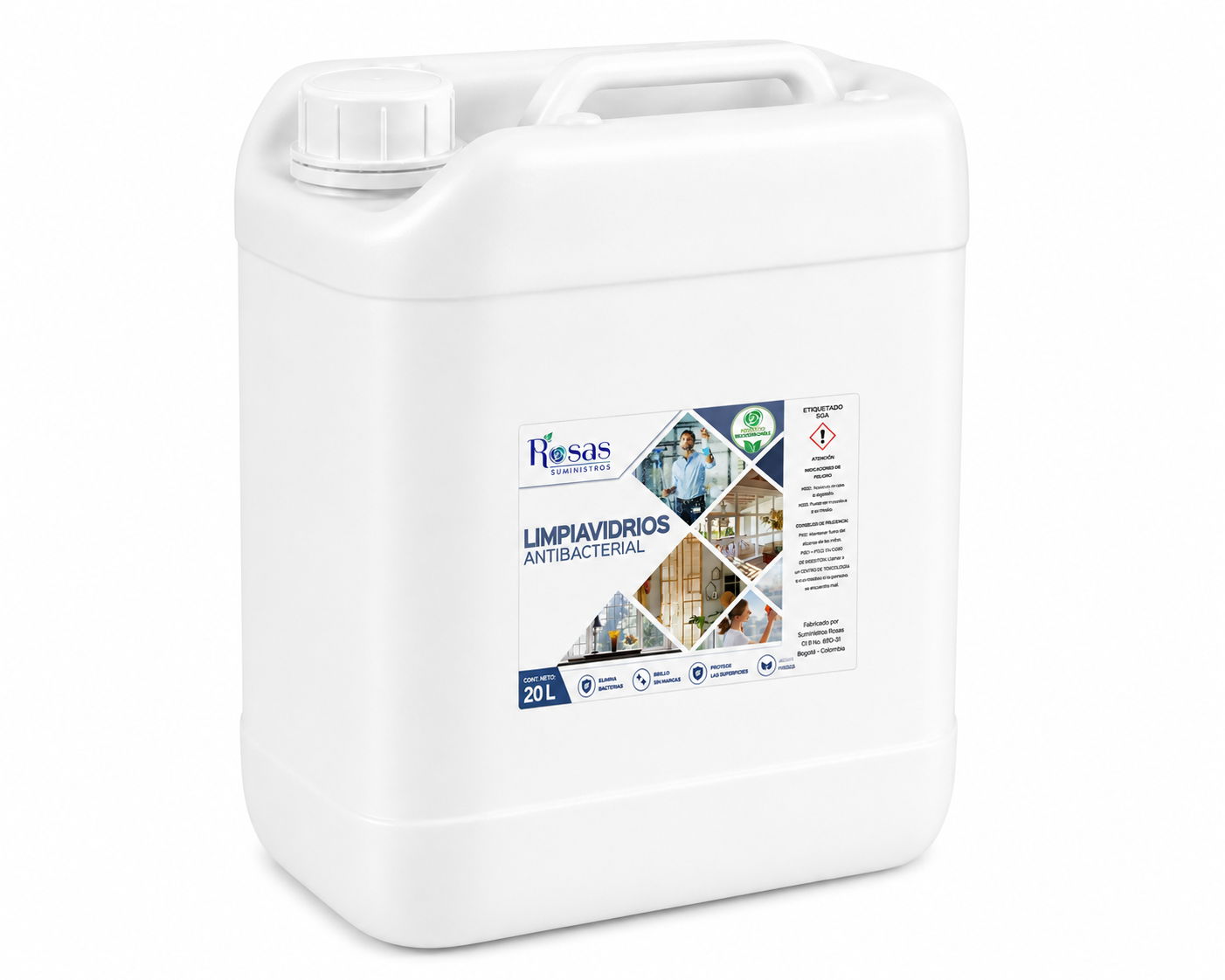 LIMPIAVIDRIOS ANTIBACTERIAL CUÑETE
