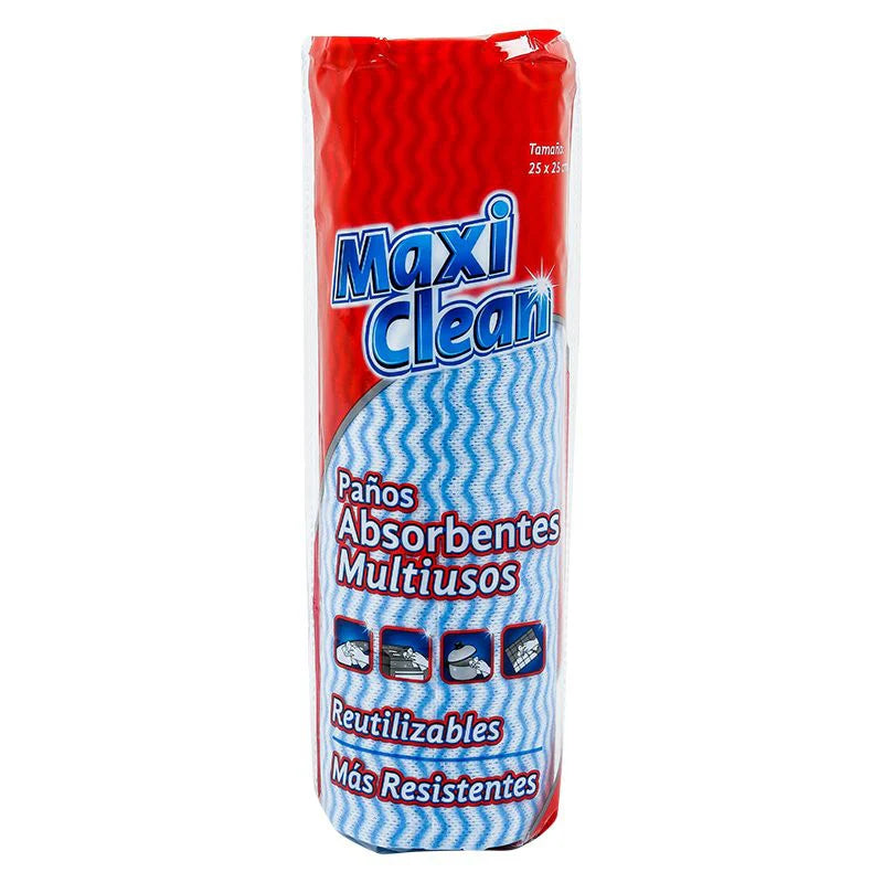 PAÑO ABSORBENTE MAXI CLEAN ROLLO *50MT