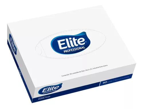 PAÑUELO ELITE INSTITUCIONAL H DOBLE PLEG X 50 UNDS REF16509