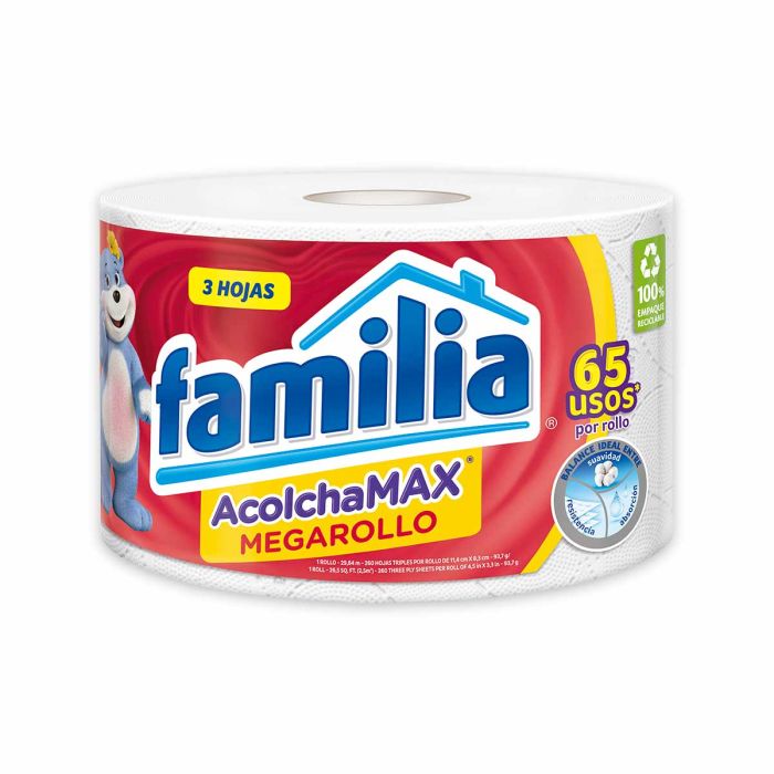 PAPEL HIGIENICO FAMILIA MEGA ROLLO *30MT TRIPLE HOJA
