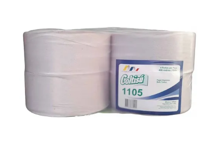 PAPEL HIGIENICO INSTITUCIONAL COLTISU *250MT PACA *4ROLLOS