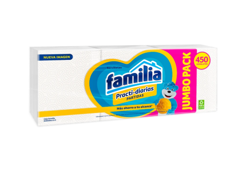 SERVILLETA FAMILIA 3 TACOS PAQUETE *450UND