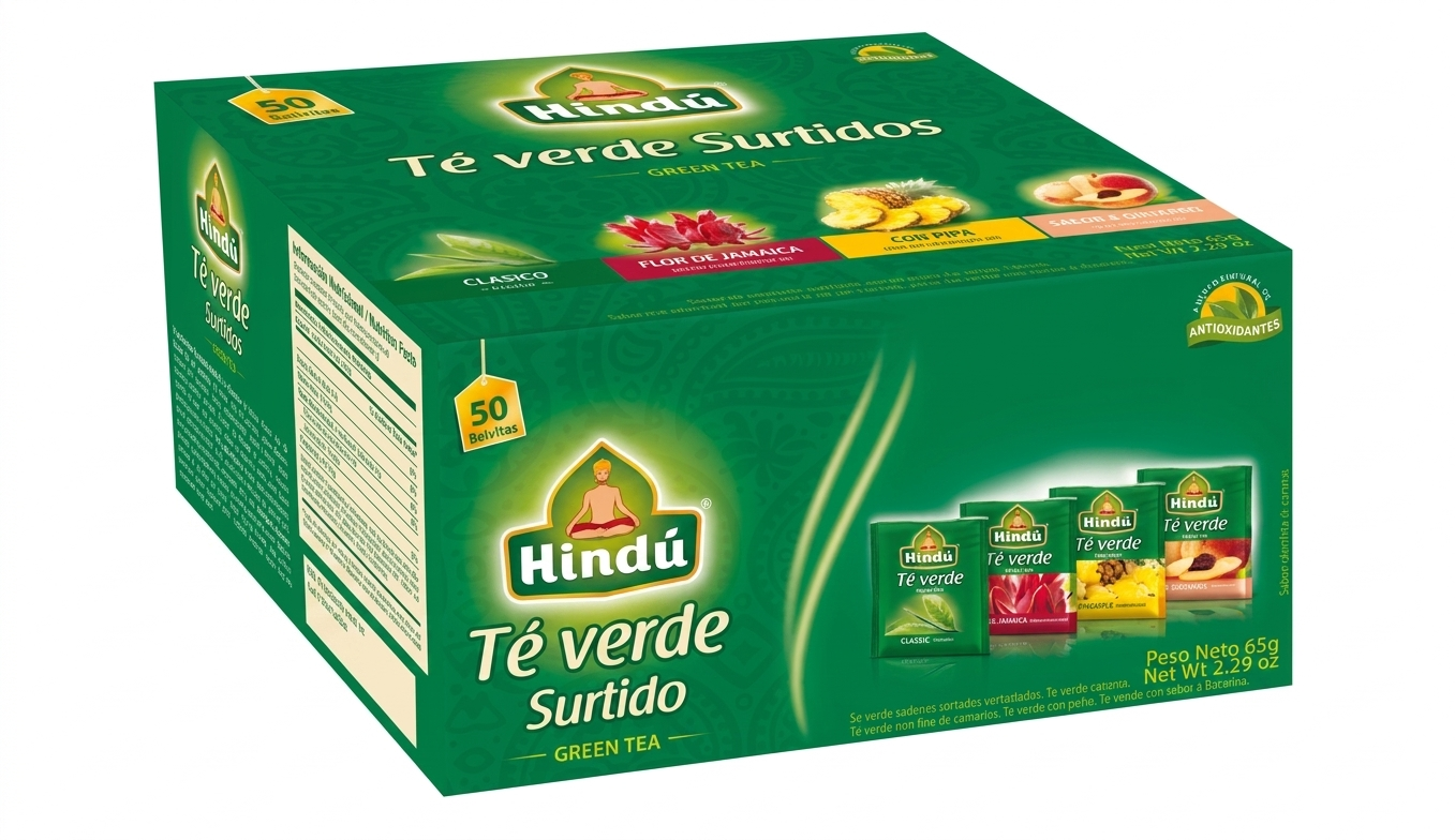 TE HINDU VERDE CAJA *50 SOBRES