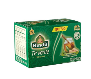 TE HINDU VERDE JENGIBRE - MIEL CAJA *20SOBRES