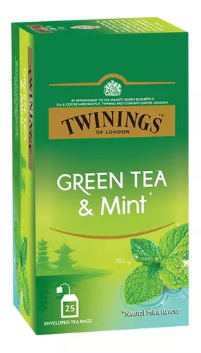 TE TWININGS TE VERDE Y MENTA CAJA *25UND