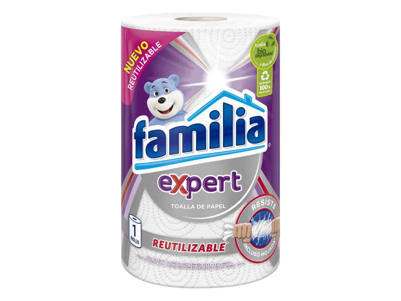 TOALLA COCINA FAMILIA XPERT REUTILIZABLE ROLLO *55HJ