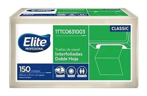 TOALLA EN C ELITE NATURAL PAQUETE *150UND