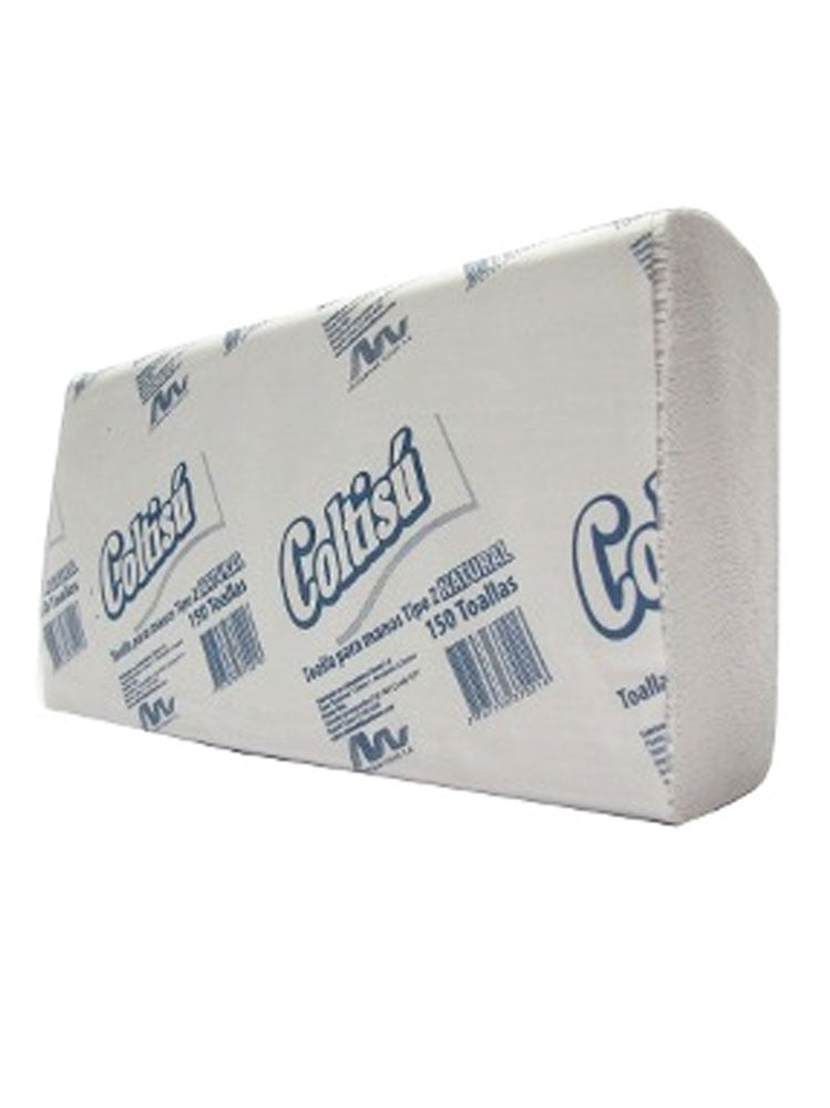 TOALLA EN Z BLANCA COLTISU PAQUETE *150UND