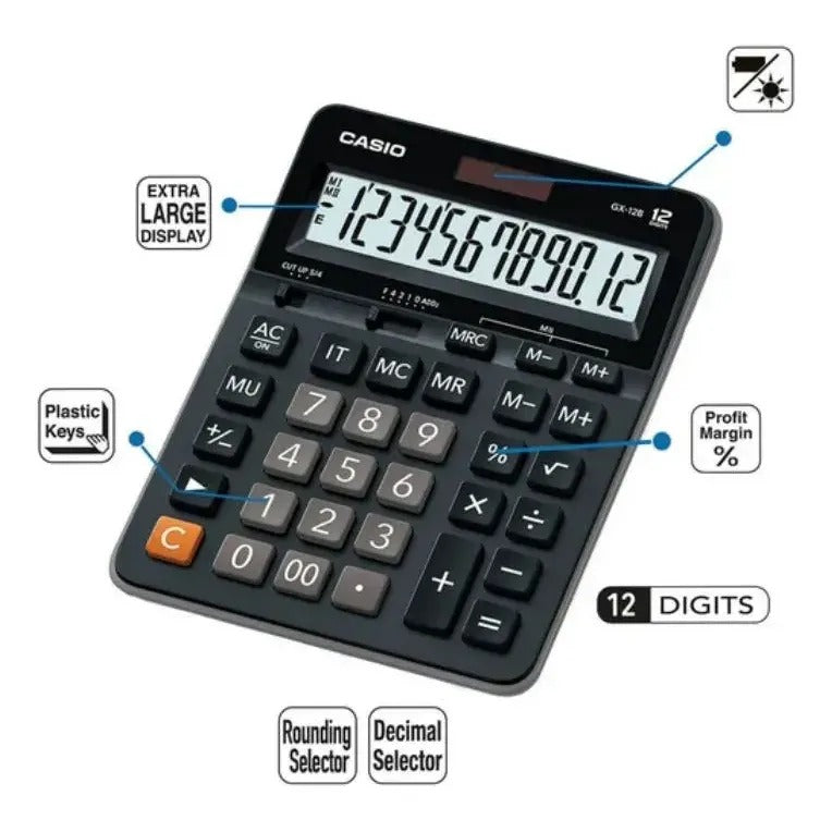 CALCULADORA CASIO GX-12B GRANDE